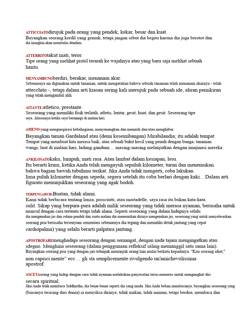 Kata-Kata Sulit Daftar Dan Penjelasan | PDF