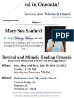 Revival Oneonta Flyer
