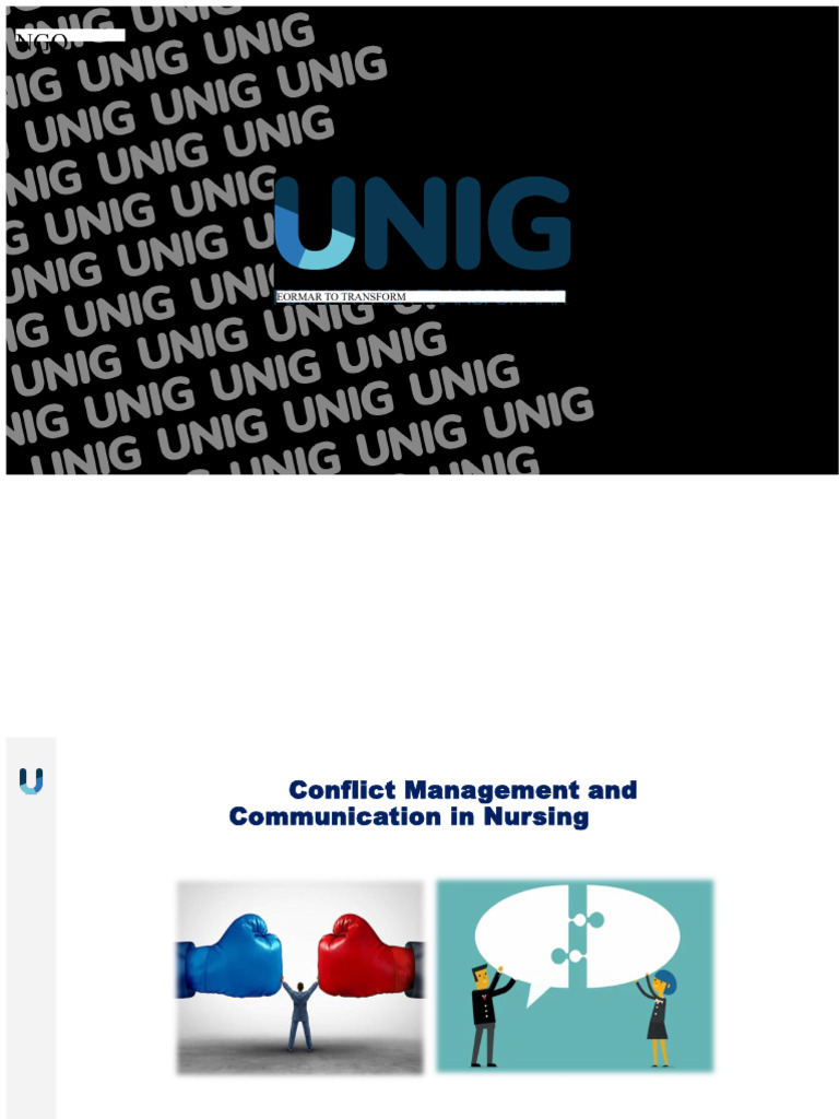 Effective Conflict Management in Nursing | PDF | Communication ...