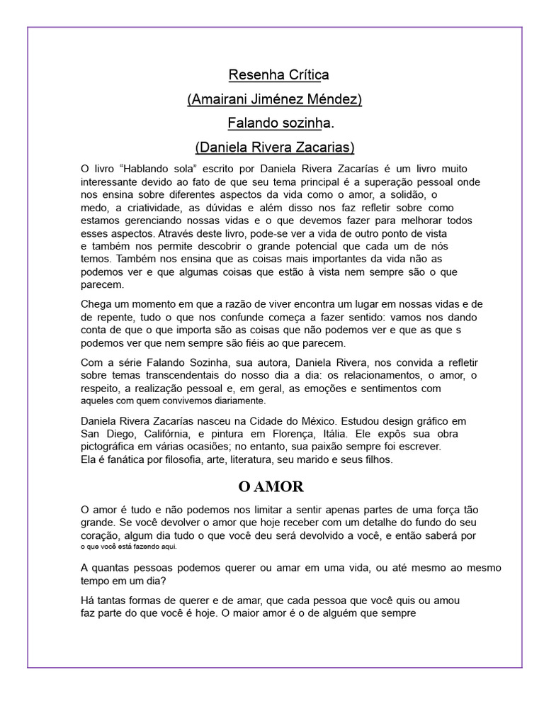 Reflexões sobre Amor e Solidão | PDF | Amor | Deus