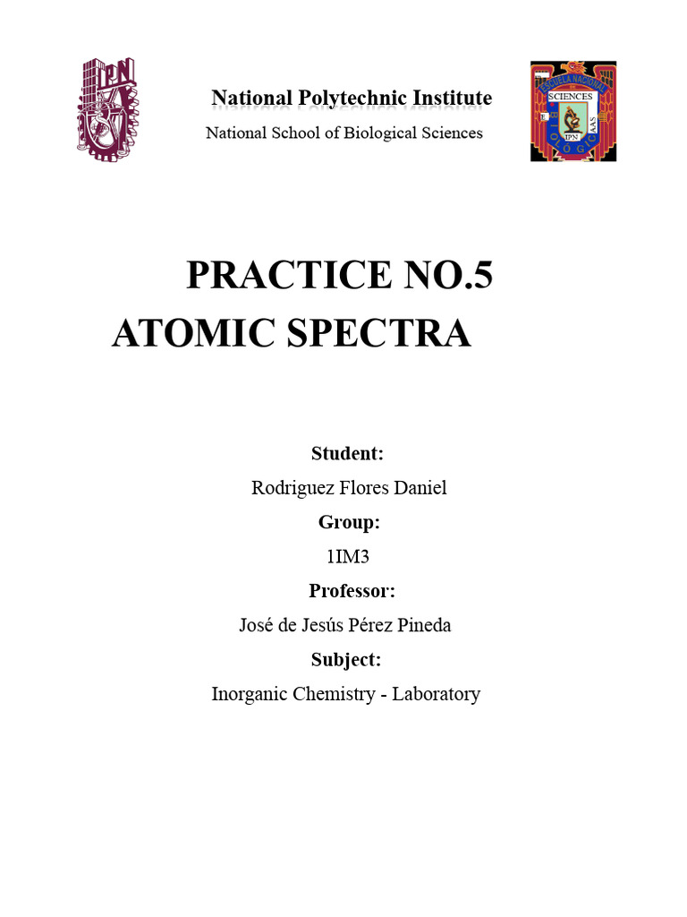 Understanding Atomic Spectra in Chemistry | PDF | Emission Spectrum ...