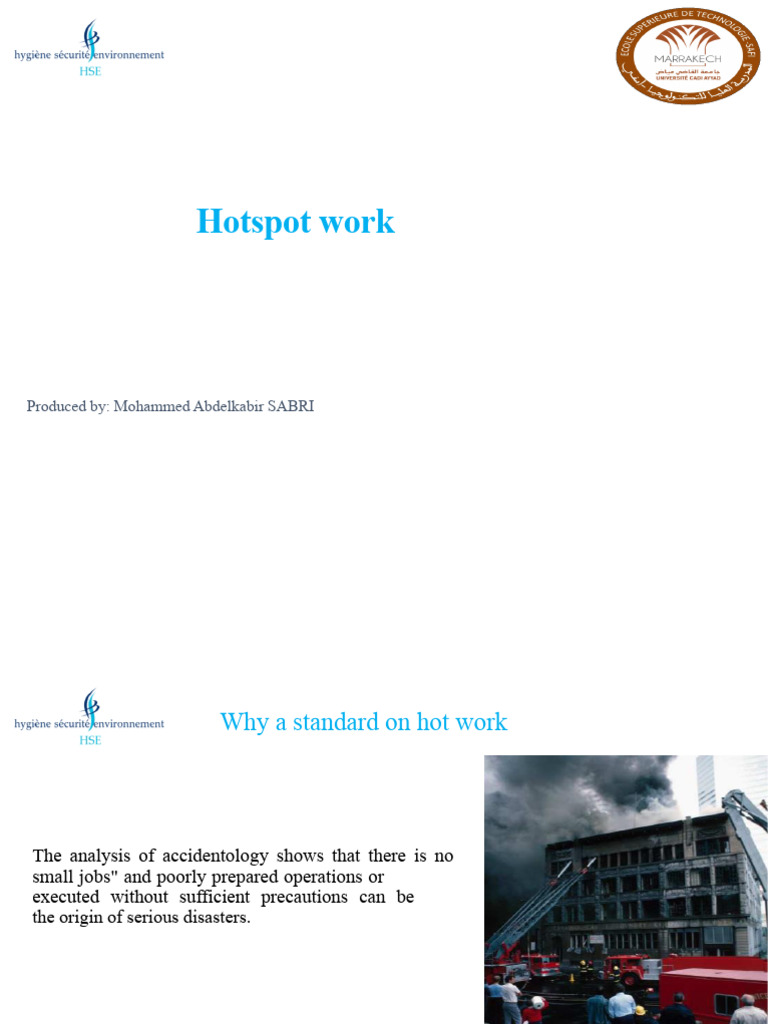 Hot Work Safety Guidelines and Risks | PDF | Welding | Construction