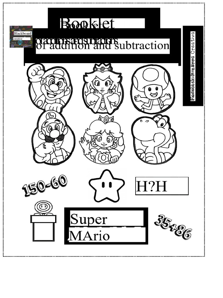 Addition and Subtraction Activities | PDF | Summation | Nintendo Games