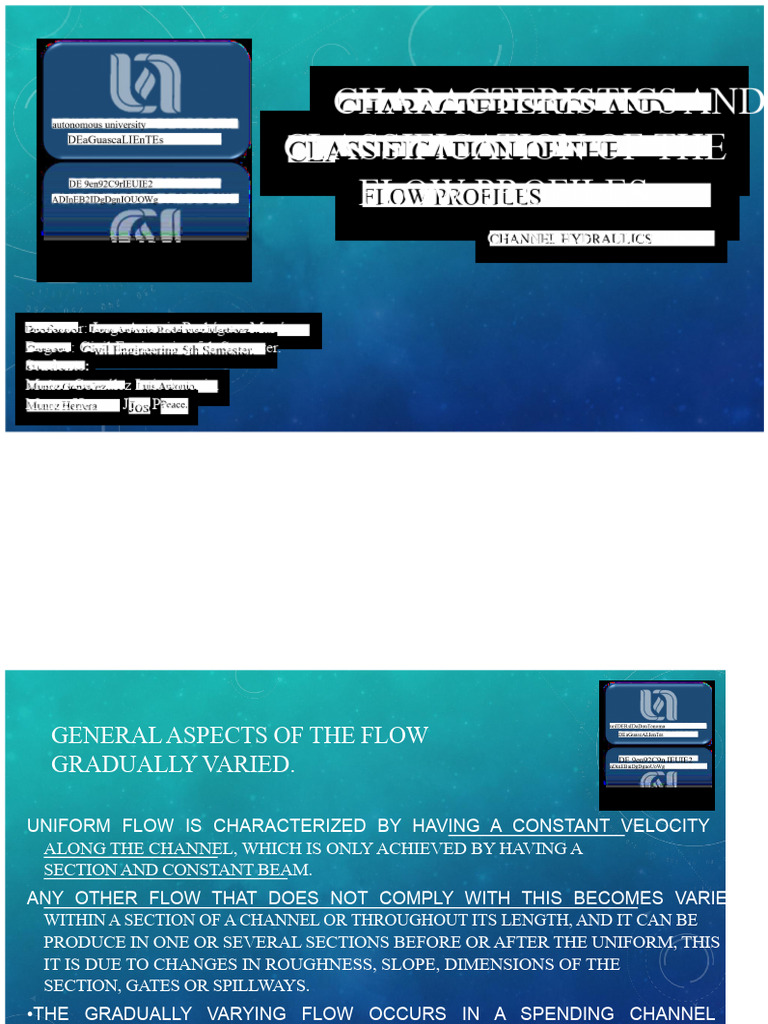 Flow Profiles in Channel Hydraulics | PDF | Physical Phenomena | Mechanics