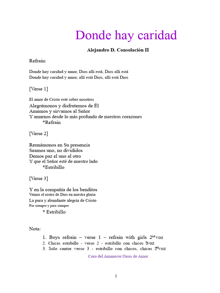 Caridad y Amor en la Fe Cristiana | PDF