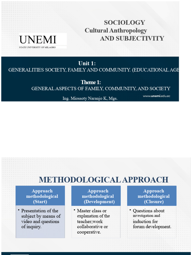 Sem 1 - PR-U1-T1 - Generalities of Family - Community and Society | PDF ...
