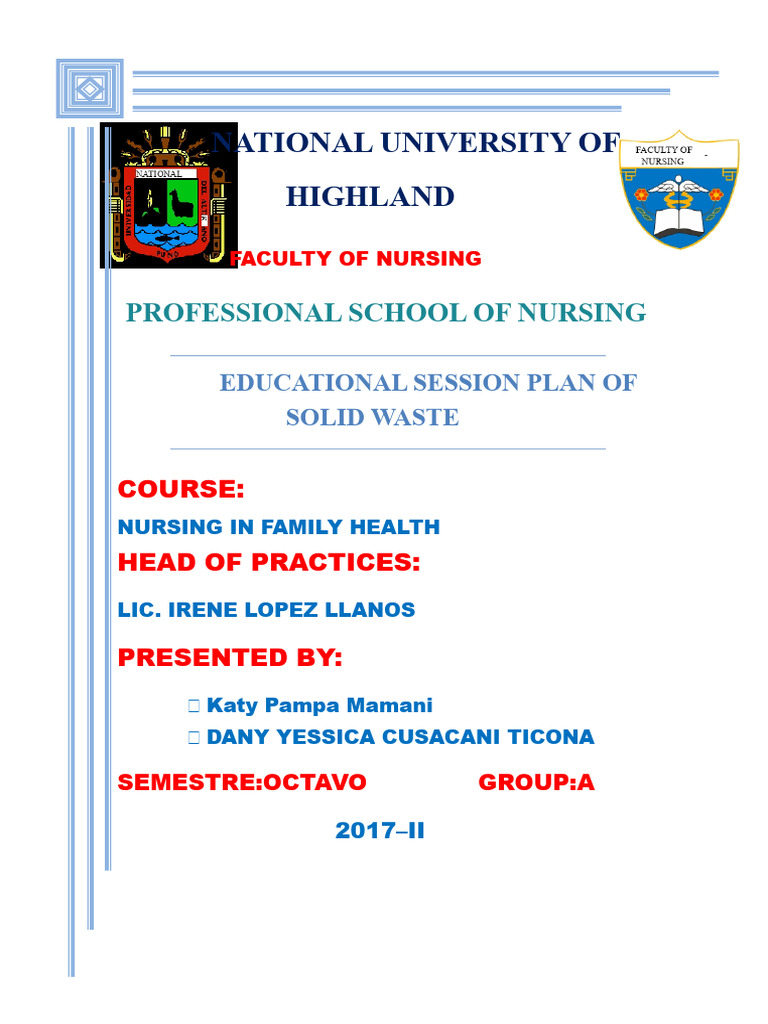 Solid Waste Management Educational Plan | PDF | Waste | Natural Environment
