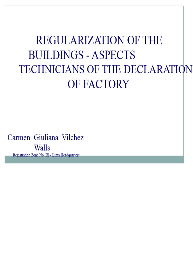 Regularization of Factory Buildings Guide | PDF | Justice | Crime ...