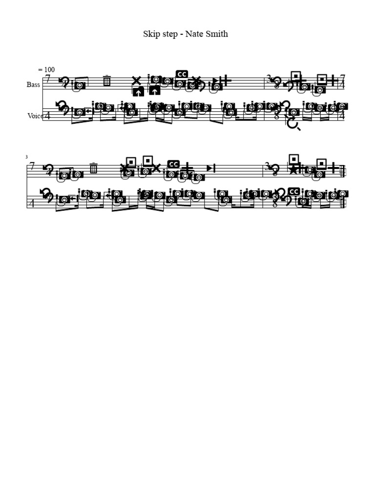 Nate Smith Skip Step Bass & Voice Guide | PDF