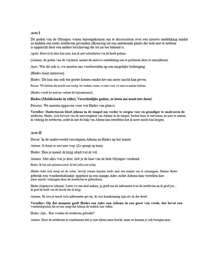 Onderwereld Script | PDF