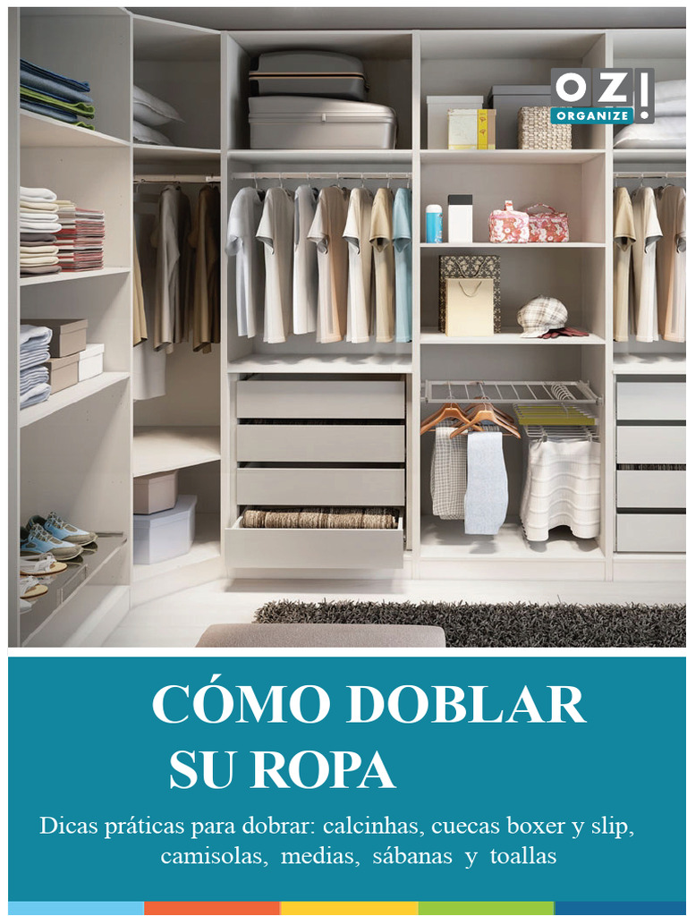 Técnicas para Doblar Ropa Eficazmente | PDF | Ropa | Prenda interior