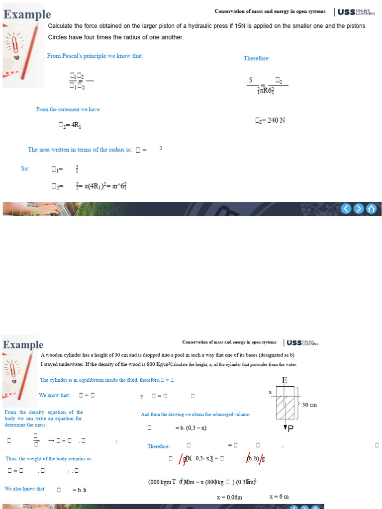 Mass and Energy Conservation Examples | PDF | Pressure | Fluid Dynamics