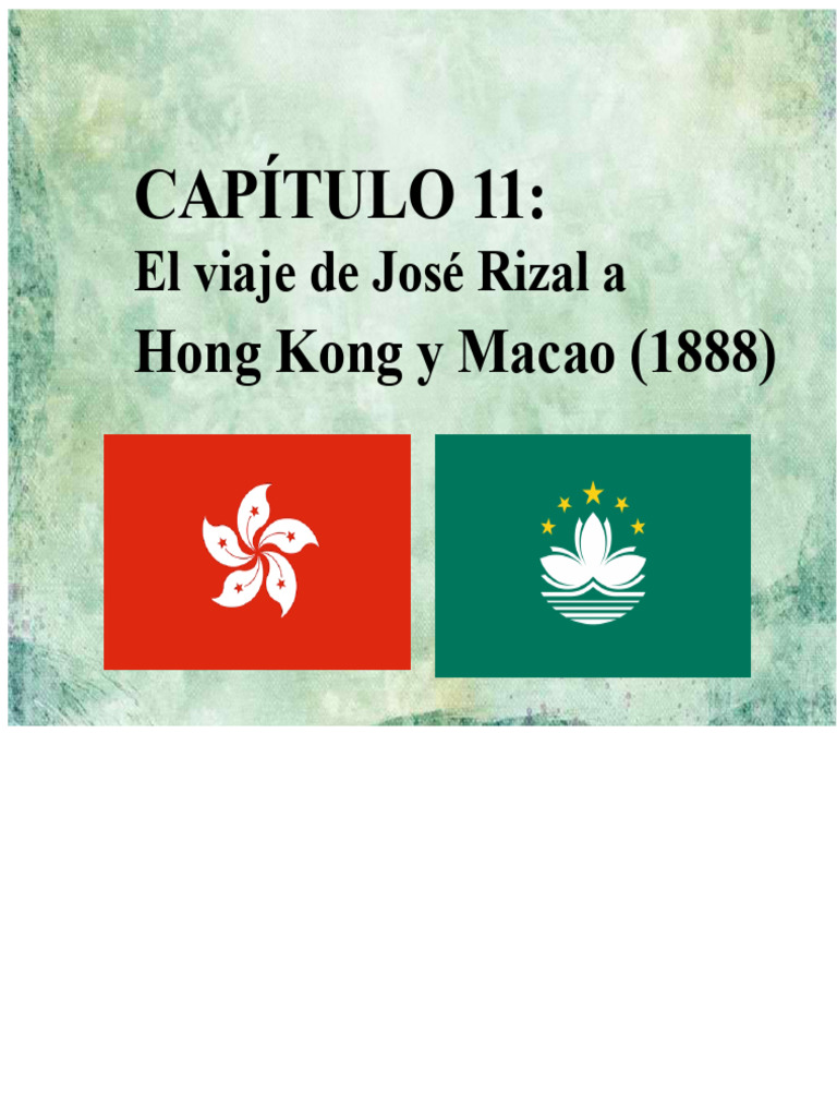 Capítulo 11 Rizal en Macao y Hong Kong | PDF | Macao | Hong Kong