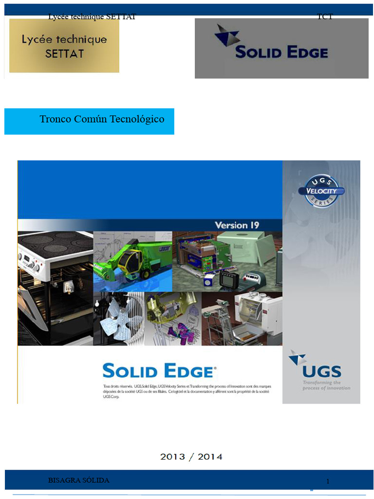 Curso Solid Edge Tct | PDF | Software | Dibujo