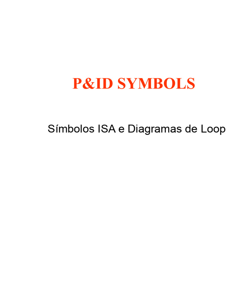 Símbolos P&ID e Normas ISA S5.1 | PDF | Instrumentação | Informática