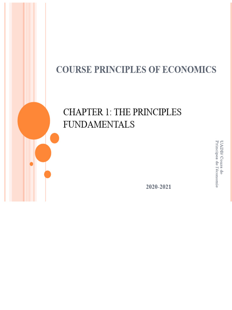 chapter 1 PRINCIPLE | PDF | Cost Of Living | Economics