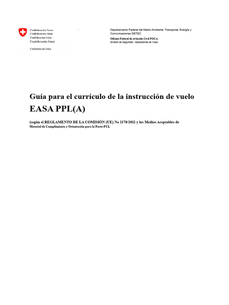 Guía para El Syllabus PPL Acc EASA | PDF | Control de tráfico aéreo ...