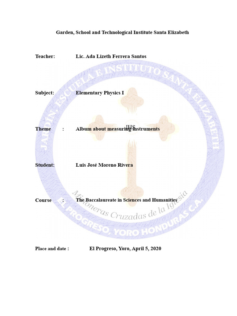 Measuring Instruments in Physics Album | PDF | Pressure Measurement ...