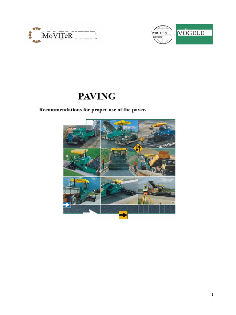 Paver Usage and Design Guidelines | PDF | Road Surface | Road