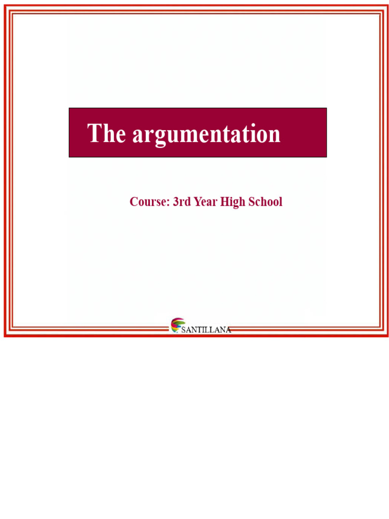 Argumentation Techniques for High School | PDF | Argument | Inductive ...