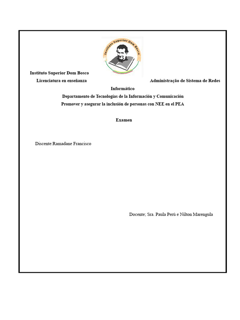 Proyecto de Inclusión para Estudiantes con NEE | PDF | Inclusión ...