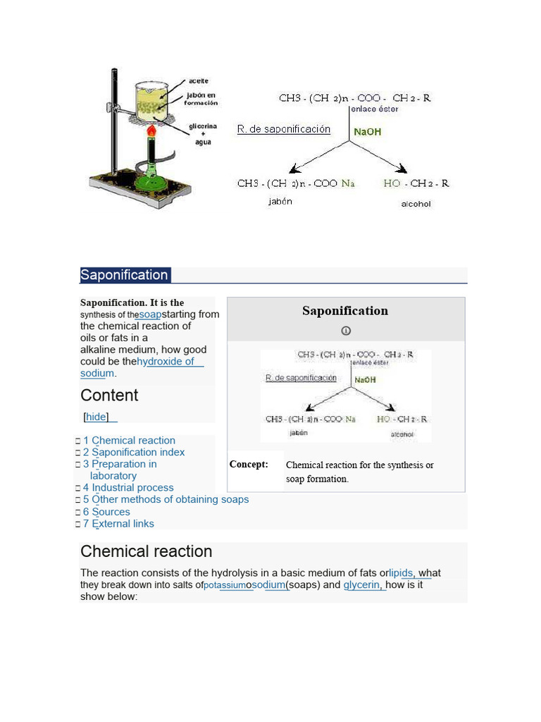 saponification | PDF | Soap | Sodium Hydroxide