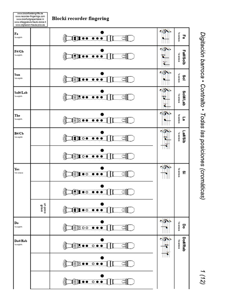 Typing of the Tenor Recorder | PDF