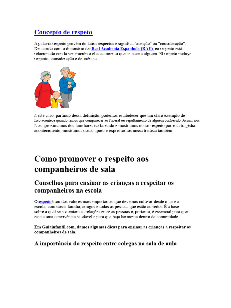 Como Ensinar Respeito na Escola | PDF | Família | Aprendizado