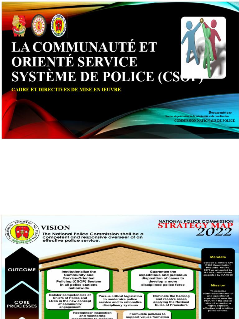 Cadre CSOP pour la Police Communautaire | PDF | Police | Intelligence ...