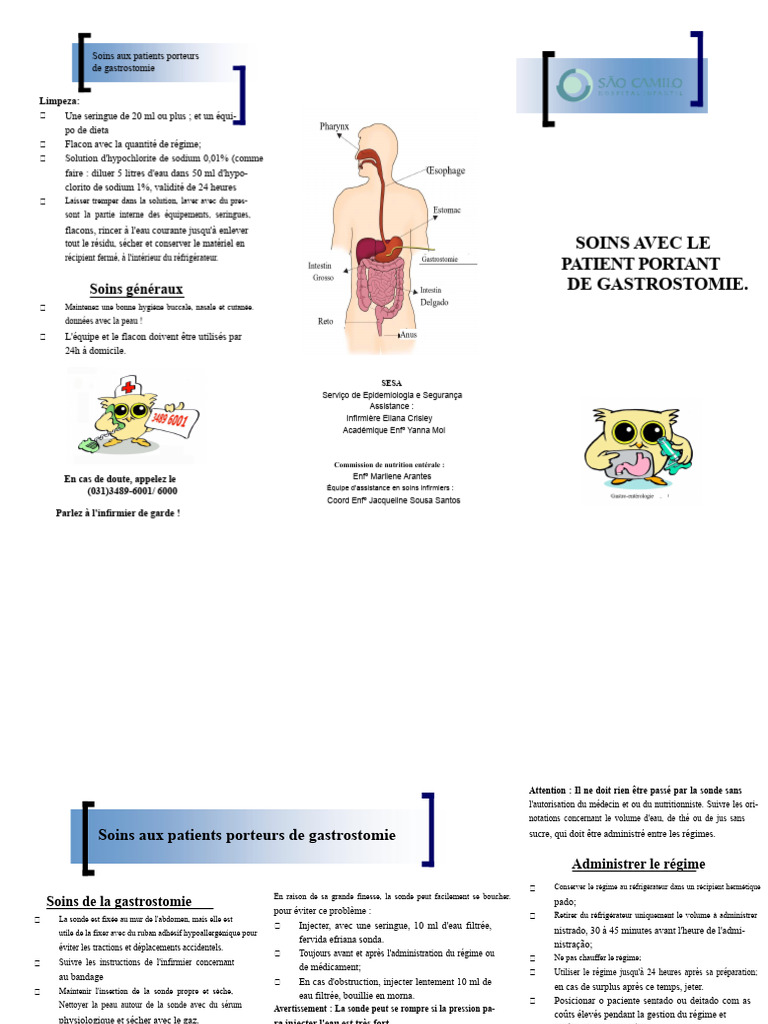 Soins pour patients avec gastrostomie | PDF