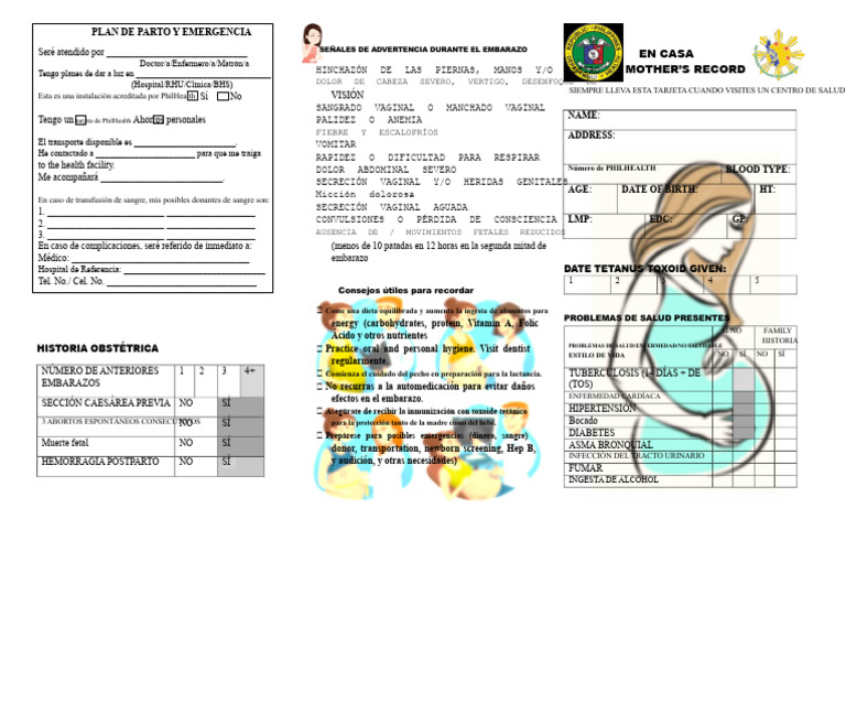 Plan de Parto y Emergencias en Embarazo | PDF | El embarazo | Parto