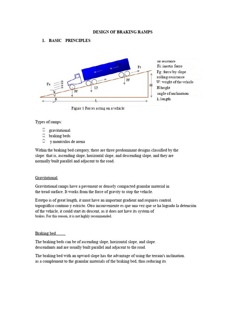 Braking Ramp Design Guidelines | PDF | Road | Drainage