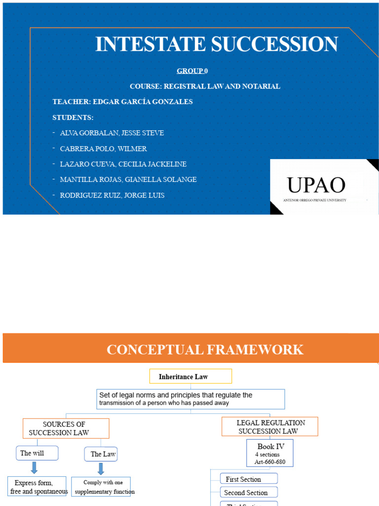 Intestate Succession Overview and Procedures | PDF | Will And Testament ...