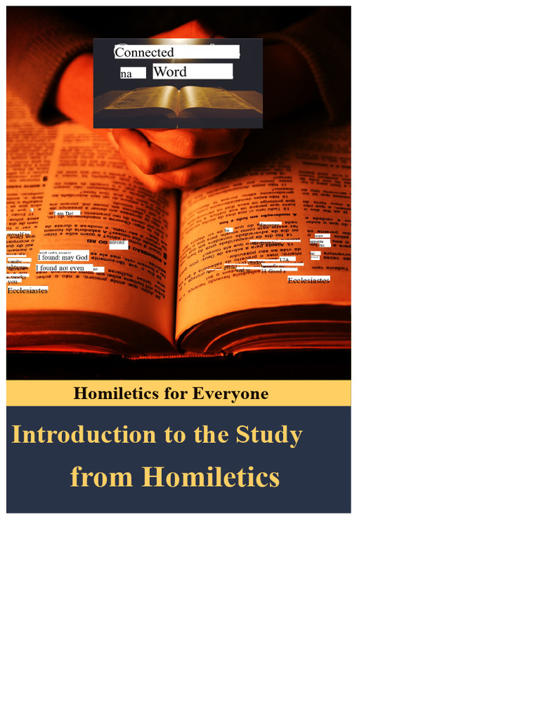 Introduction to Homiletics Principles | PDF | Sermon | Homiletics