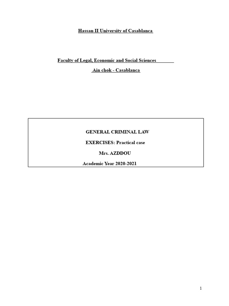 Criminal Law Case Study Analysis | PDF | Crimes | Crime & Violence
