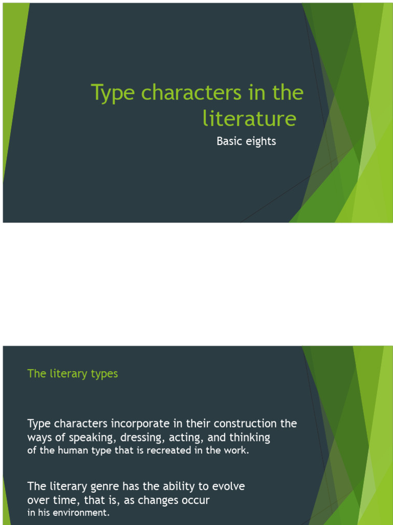 Understanding Literary Character Types | PDF | Don Juan