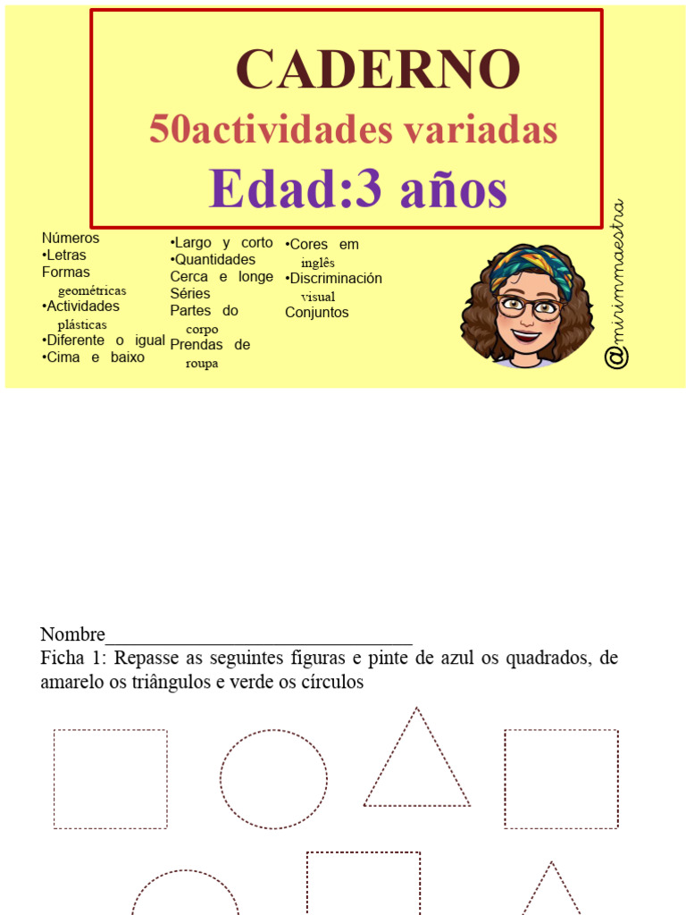 Actividades Educativas para Niños de 3 Años | PDF