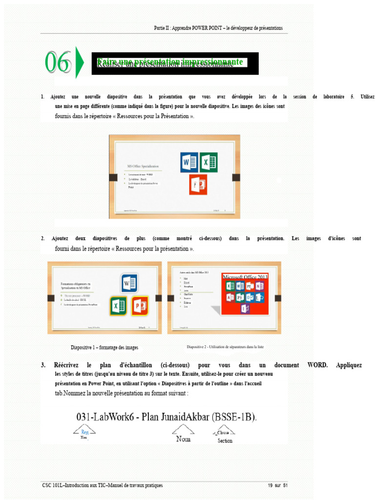 Créer des présentations PowerPoint efficaces | PDF | Microsoft ...