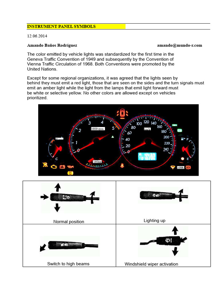 witnesses-on-instrument-panel.pdf | PDF | Traffic Light | Motor Vehicle