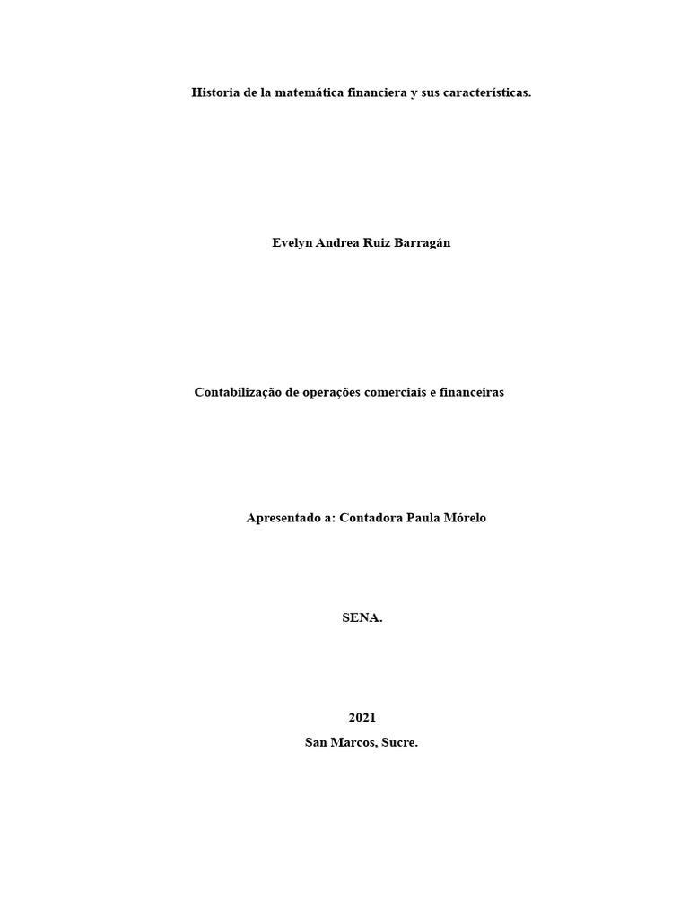 História da matemática financeira e suas características | PDF ...
