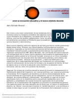 entre la revolución educativa y el nuevo estatuto docente - Jairo Estrada Alvarez