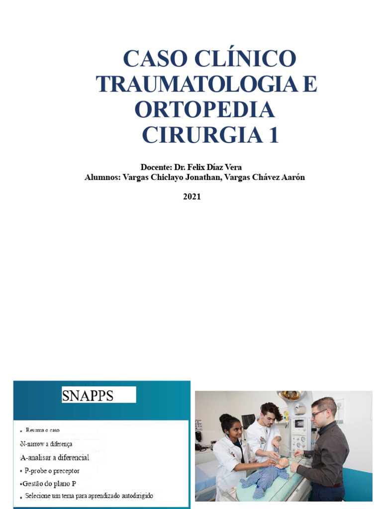 CASO SNAPPS TRAUMATO | PDF | Amamentação | Especialidades médicas