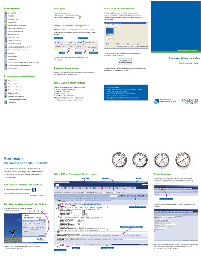 Guia Rápida da Amadeus Selling Platform | PDF | Janela (informática ...