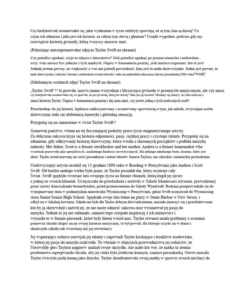 Taylor Swift | PDF