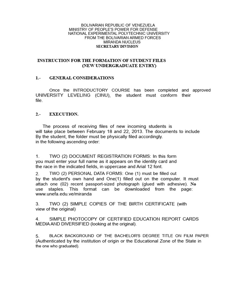 Student File Submission Guidelines | PDF | Identity Document | Computer ...
