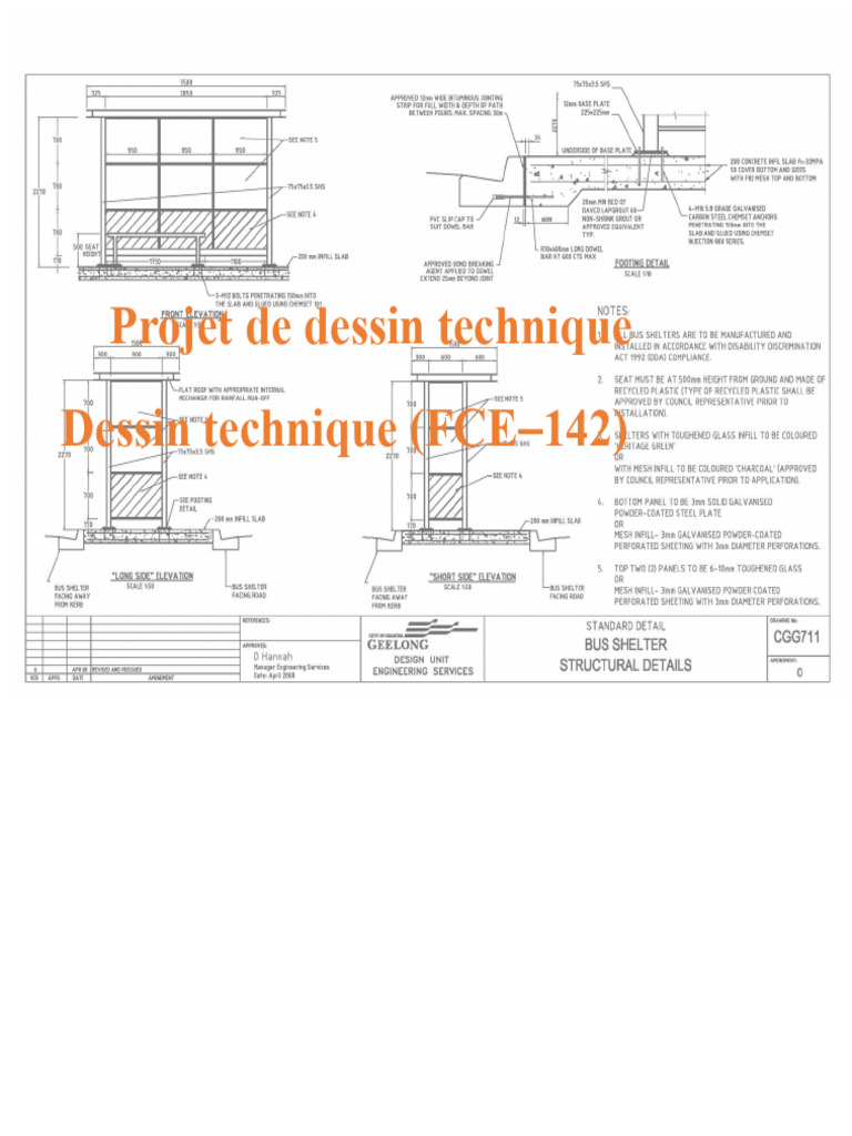 Guide des éléments du dessin technique | PDF | Dessin technique | Dessin