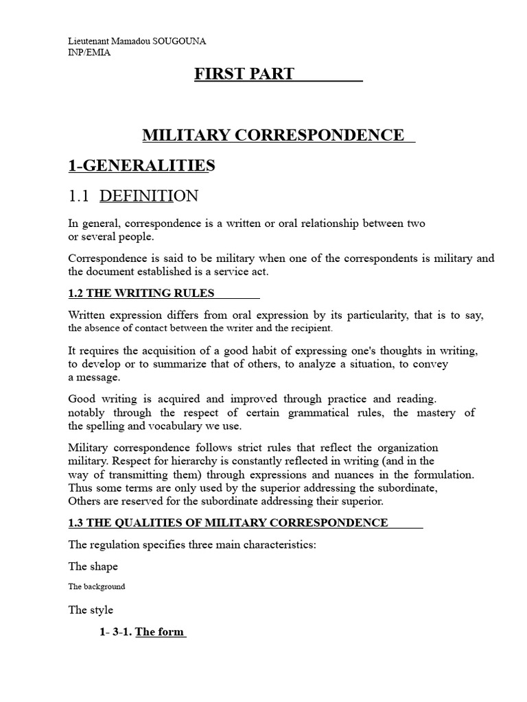 Military Correspondence Emia | PDF | Hierarchy | Pension