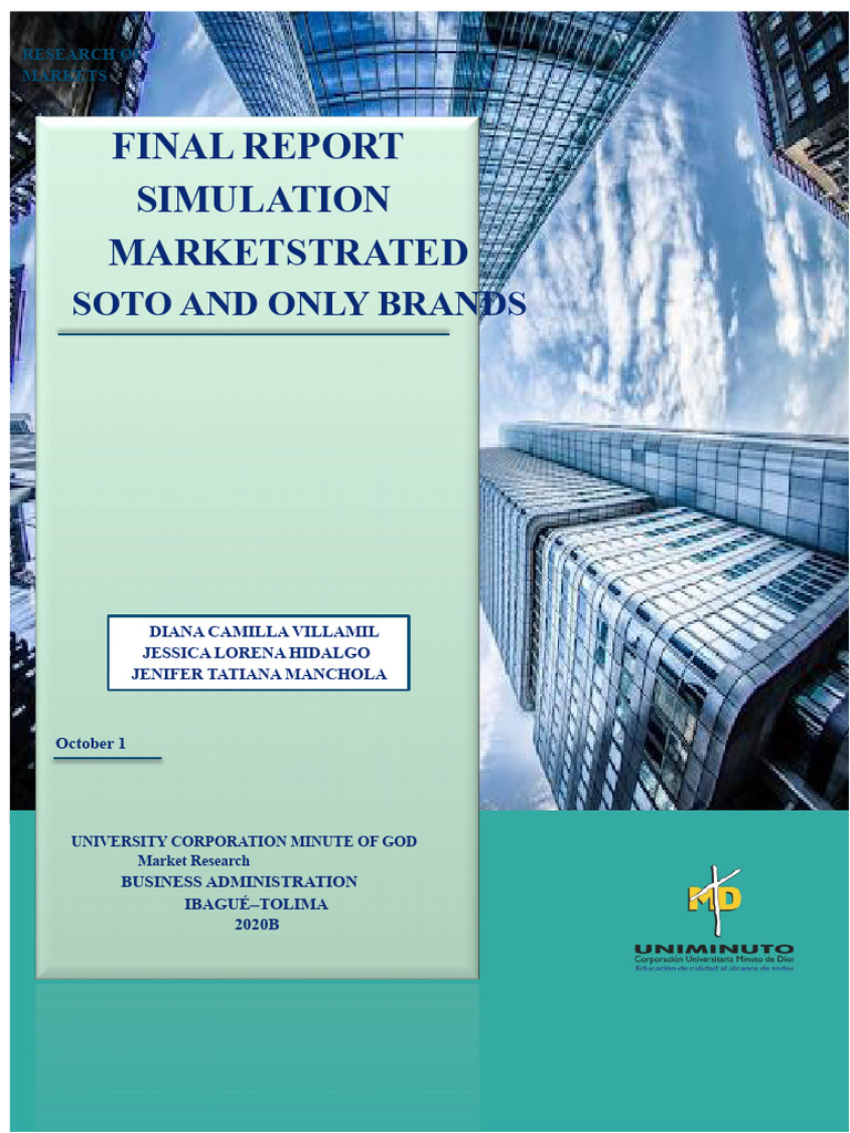 Market Research Simulation Report 2020 | PDF | Cost Of Living | Brand