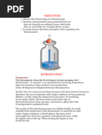 Understanding Temperature and Thermometers | PDF | Thermometer | Thermal  Expansion