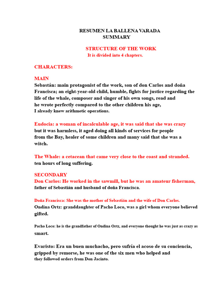 Summary The Stranded Whale | PDF